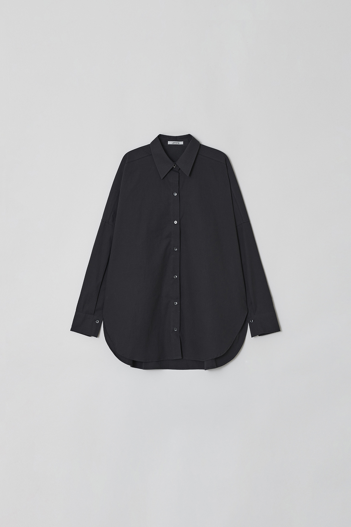 [NEW] OVERFIT COTTON SHIRTS, CHARCOAL
